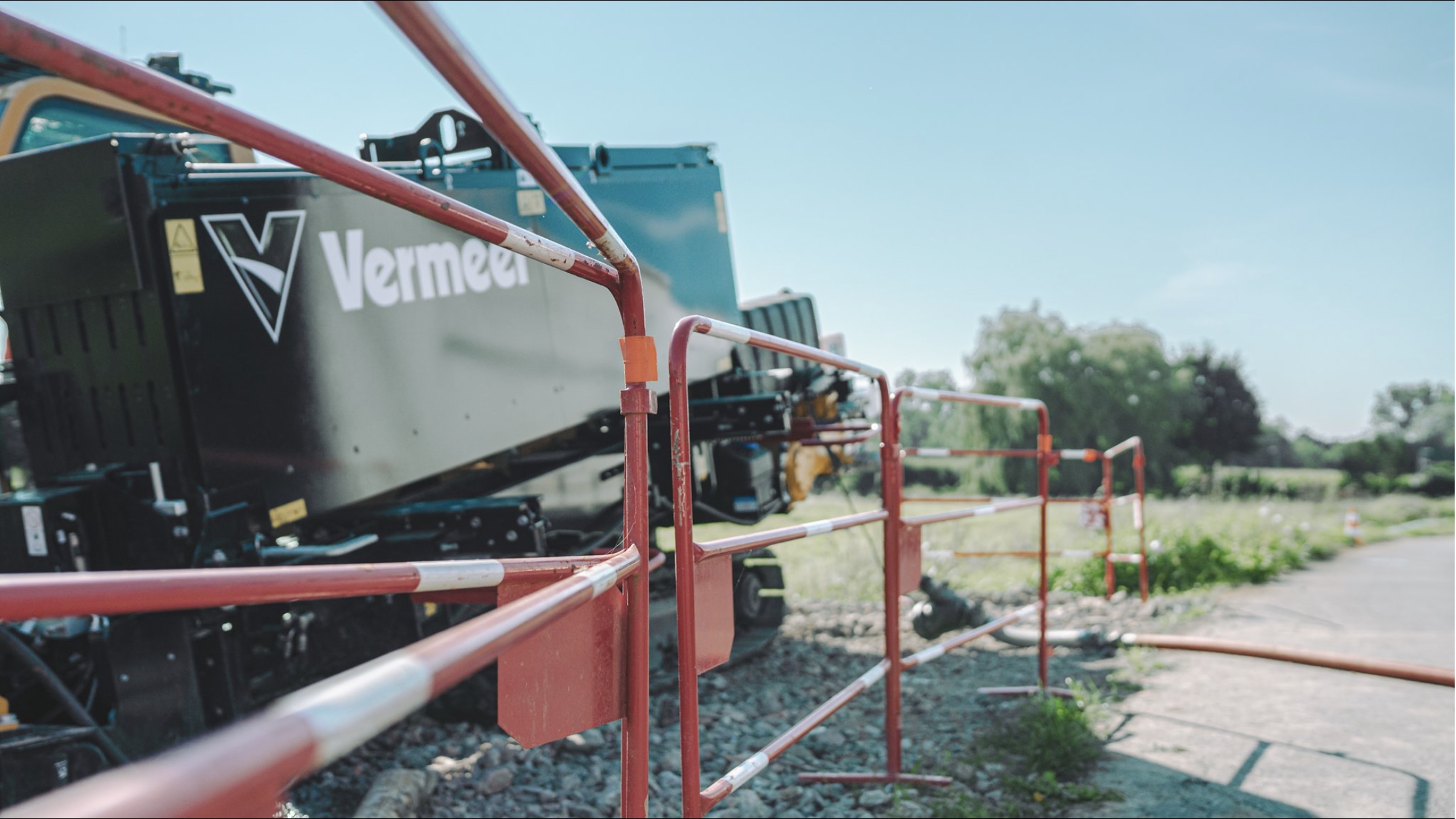 Machine Vermeer sur chantier de forage dirigé